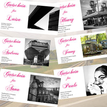 Lade das Bild in den Galerie-Viewer, Geschenkgutscheine für alle Workshops individuell gestaltet