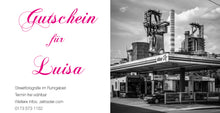 Lade das Bild in den Galerie-Viewer, Gutschein für einen Fotografie workshop kurs, Streetfotografie ruhrgebiet, duisburg, essen düsseldorf, Tankstelle, hochöfen