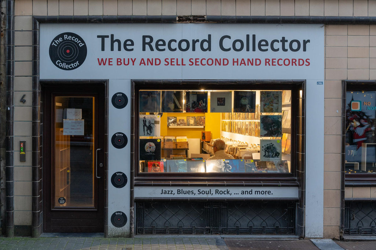 Einer der vielen Vinyl Plattenläden in Antwerpen